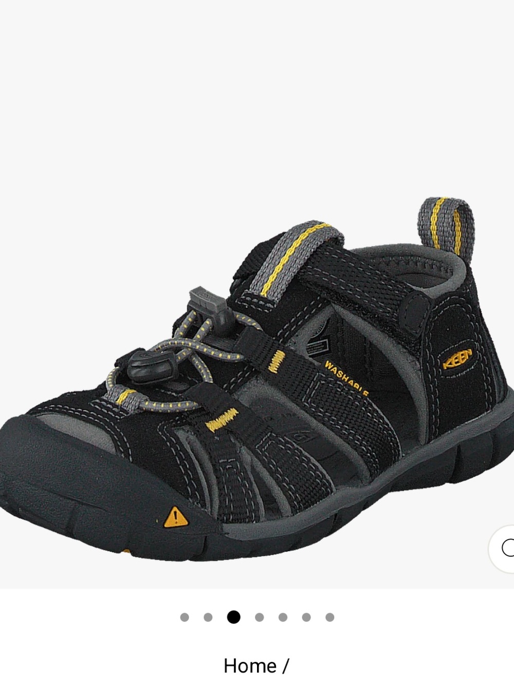 Keen Kids Black and Gray Seacamp Closed Toe Sandals Size 11